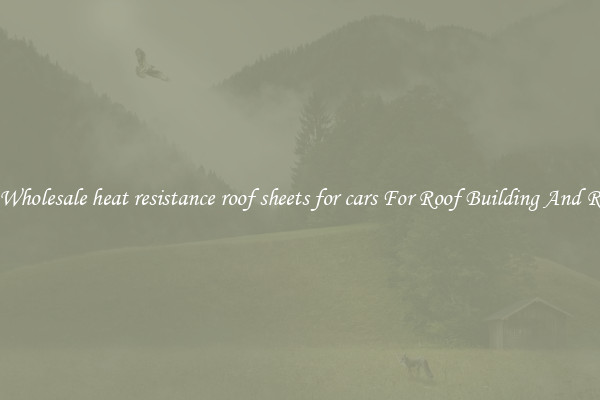 Buy Wholesale heat resistance roof sheets for cars For Roof Building And Repair