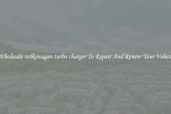 Wholesale volkswagen turbo charger To Repair And Renew Your Vehicle