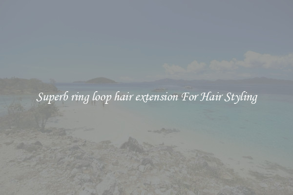Superb ring loop hair extension For Hair Styling