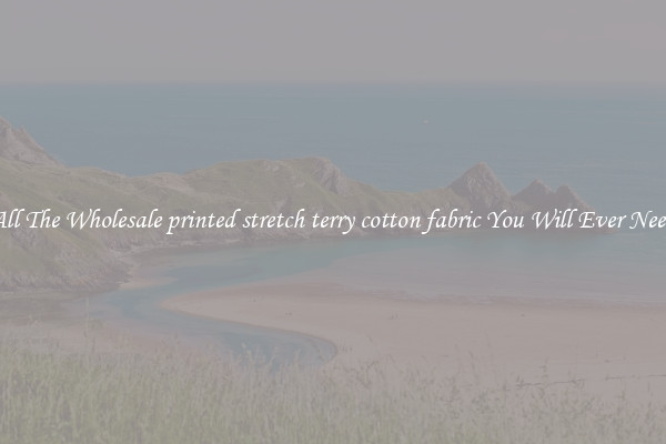 All The Wholesale printed stretch terry cotton fabric You Will Ever Need