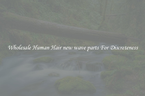 Wholesale Human Hair new wave parts For Discreteness