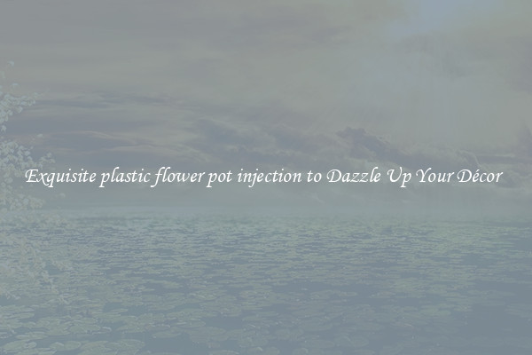 Exquisite plastic flower pot injection to Dazzle Up Your Décor  