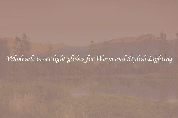 Wholesale cover light globes for Warm and Stylish Lighting