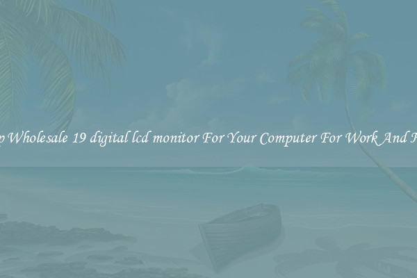 Crisp Wholesale 19 digital lcd monitor For Your Computer For Work And Home