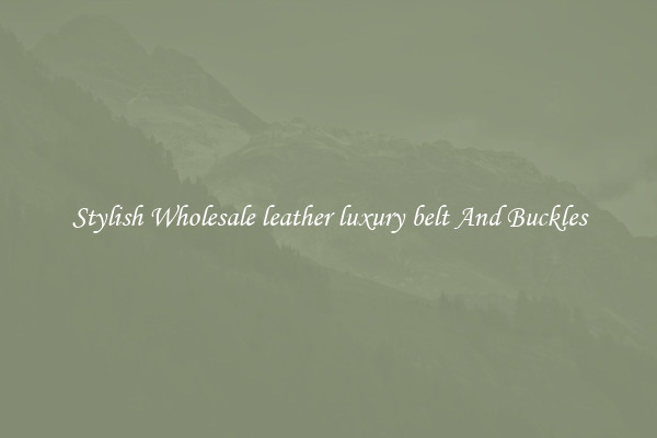 Stylish Wholesale leather luxury belt And Buckles