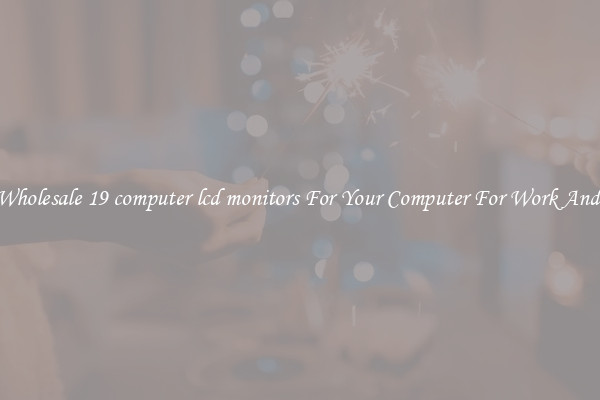 Crisp Wholesale 19 computer lcd monitors For Your Computer For Work And Home
