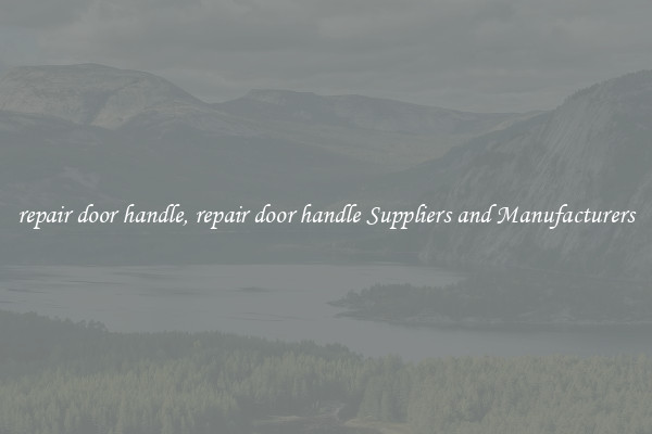 repair door handle, repair door handle Suppliers and Manufacturers