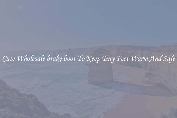 Cute Wholesale brake boot To Keep Tiny Feet Warm And Safe