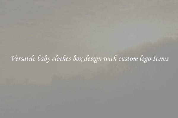 Versatile baby clothes box design with custom logo Items