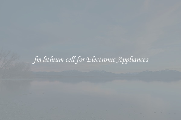 fm lithium cell for Electronic Appliances