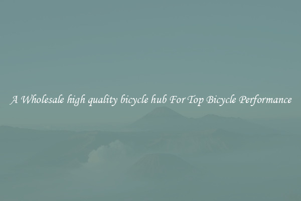 A Wholesale high quality bicycle hub For Top Bicycle Performance