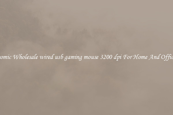 Ergonomic Wholesale wired usb gaming mouse 3200 dpi For Home And Office Use.