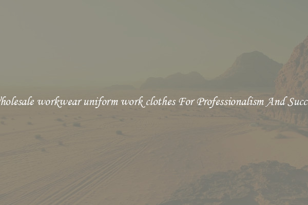 Wholesale workwear uniform work clothes For Professionalism And Success