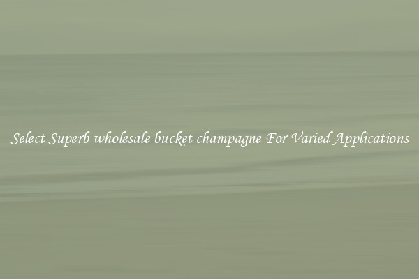 Select Superb wholesale bucket champagne For Varied Applications
