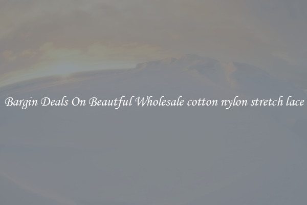 Bargin Deals On Beautful Wholesale cotton nylon stretch lace