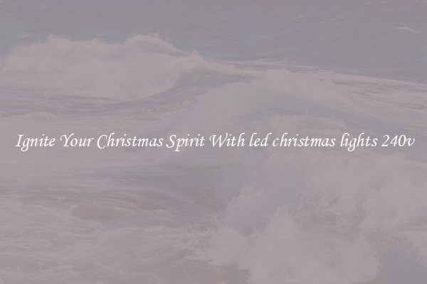 Ignite Your Christmas Spirit With led christmas lights 240v